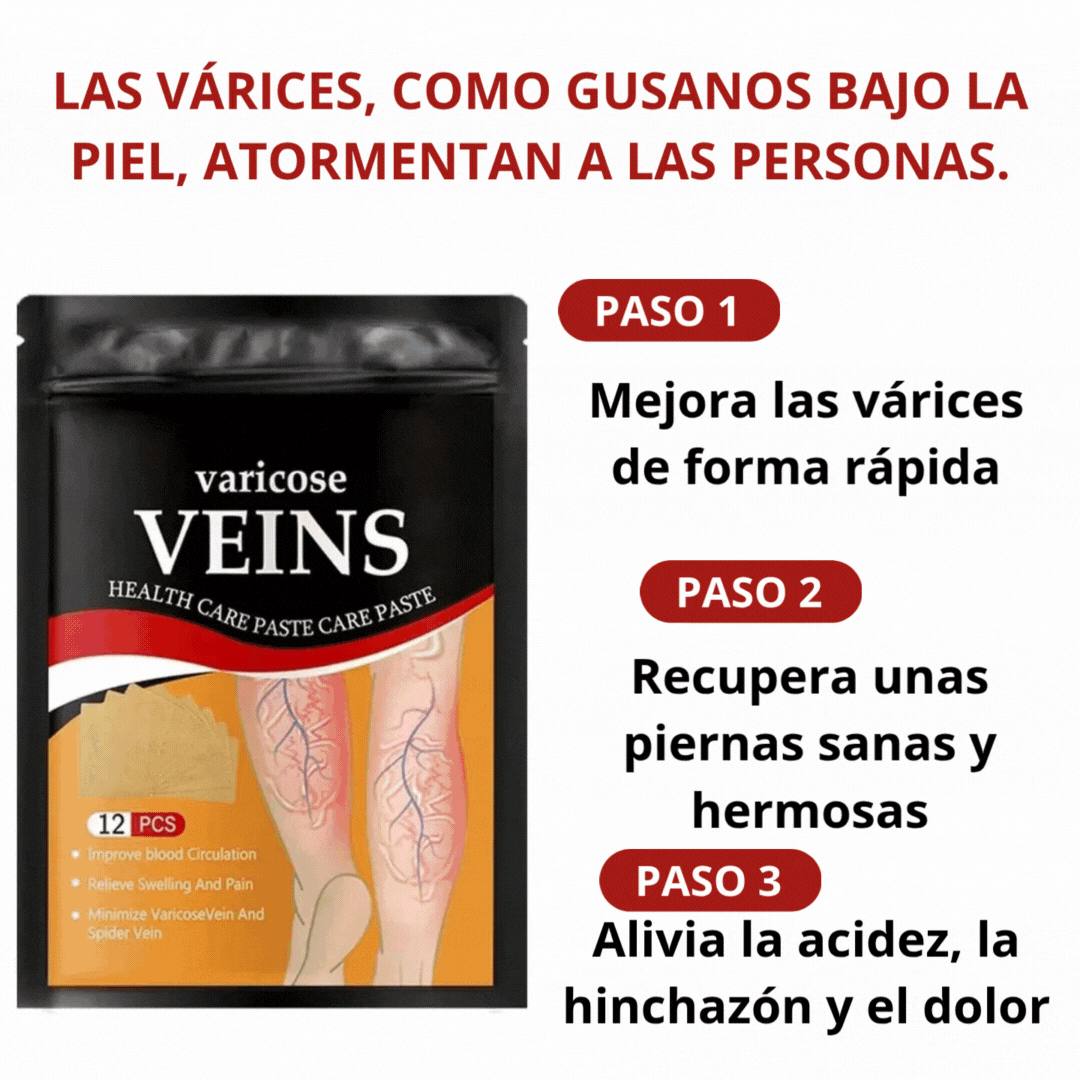 2X1 Parches para Venas Varicosas - Combate las Varices + ENVÍO GRATIS