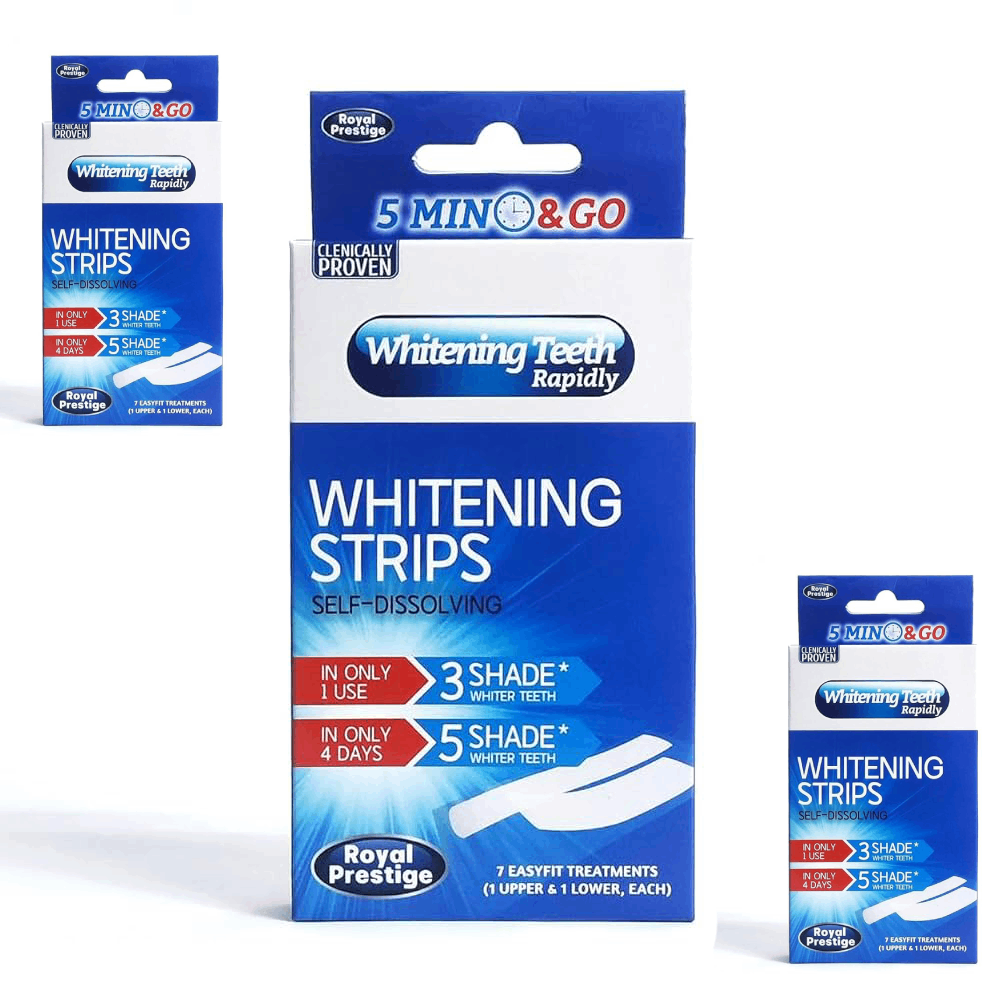 Tiras Blanqueadoras Dentales Royal Prestige - Para 7 aplicaciones