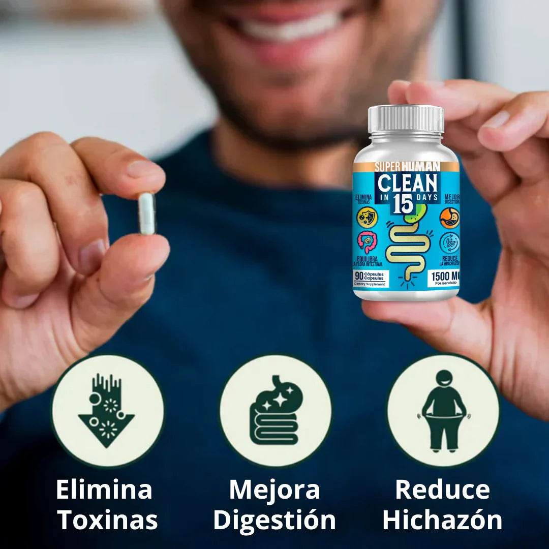 Clean15™ Limpieza Completa Estomacal en 15 días + ENVIO GRATIS