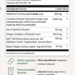 ADIOS HINCHAZON Y DOLORES CON TURMERIC 60 CÁPSULAS + ENVIO GRATIS