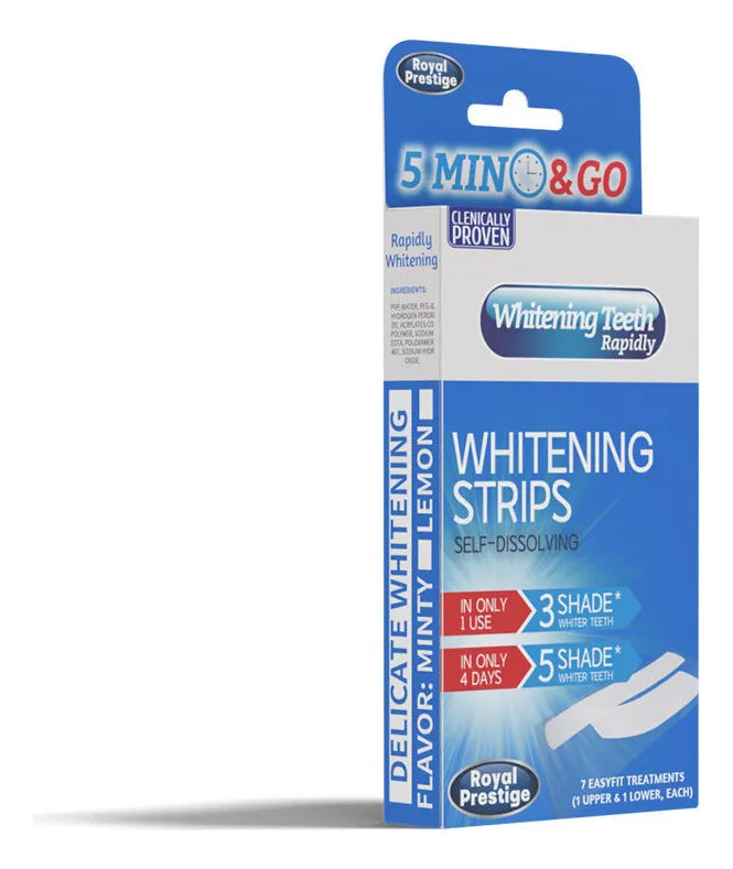 Tiras Blanqueadoras Dentales Royal Prestige - Para 7 aplicaciones