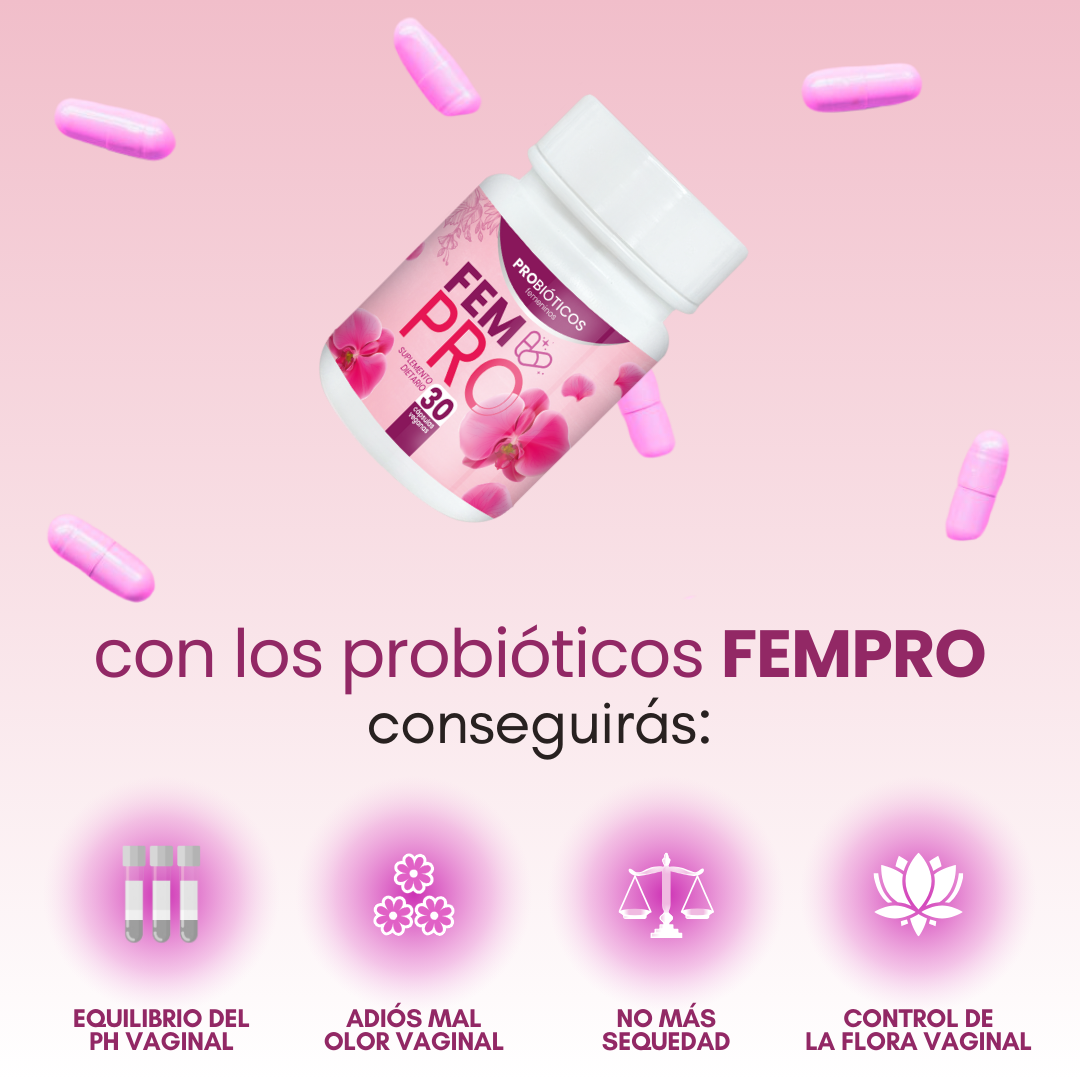 FEM PRO™ - Probióticos especialmente diseñados para la salud femenina