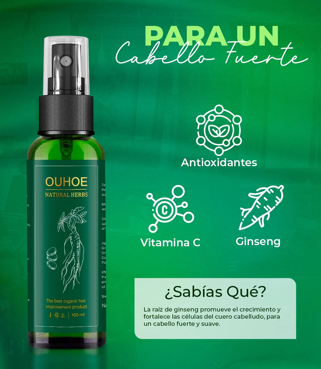 SPRAY CRECIMIENTO CABELLO OUHOE