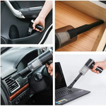 Mini Aspiradora Portátil para Auto: Carga USB y Potente Succión para una Limpieza Eficiente