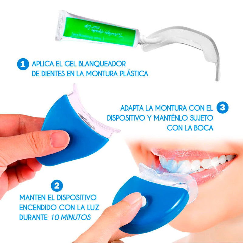 Kit Blanqueamiento Dental White Ligth - 10 Minutos