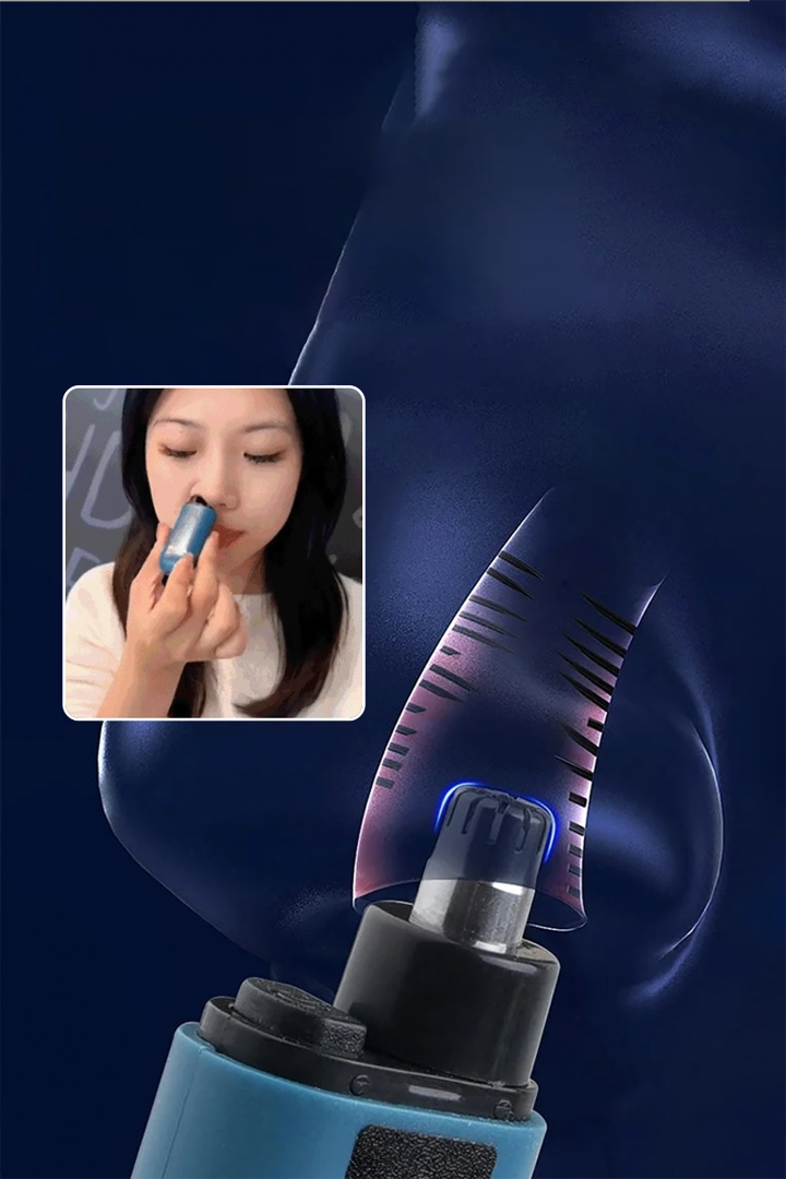 ✨ Cortapelos de Nariz, Orejas y Cejas Recargable – Trimmer Portátil 3 en 1 Preciso y Seguro💈